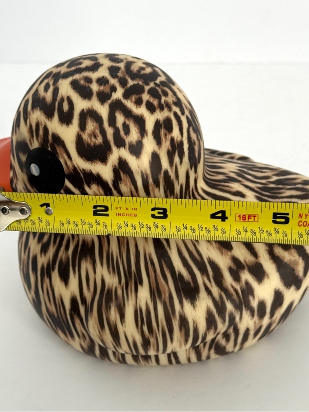 Leopard Rubber Duck Kids Toy - Floats in Water - Picture 8 of 8
